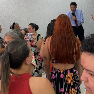 momentos da inauguração da igreja